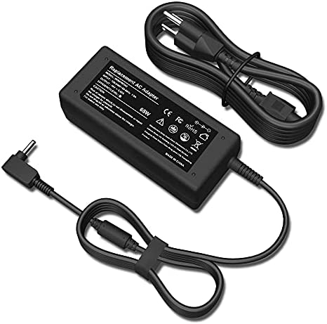 19V 3.42A 65W AC Adapter Laptop Charger for Acer Chromebook 11 13 14 15 R11 CB3 CB5 C740 C720 C720p C738T C731 CB3-532 CB3-131 CB3-111 CB3-531 CB5-571 CB5-311 CB5-132T PA-1650-80 PA-1450-26 Power Cord