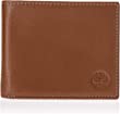 Timberland Men's Leather Wallet with Attached Flip Pocket