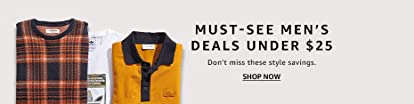 Must-See Men''s Fashion Deals Under $25