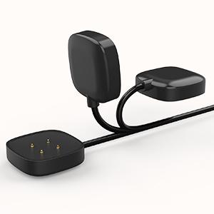 Durable cables last 3 traditional cables fit for fitbit sense versa3 like original charger dock