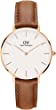 Daniel Wellington Petite Durham Watch, American Brown Leather Band