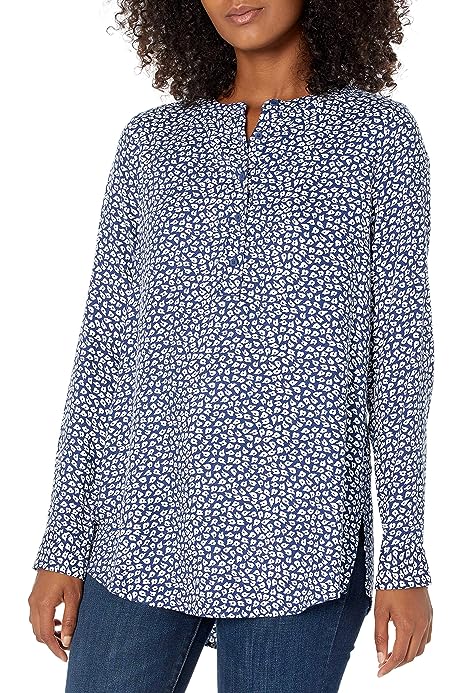 Women's Long-Sleeve Woven Blouse