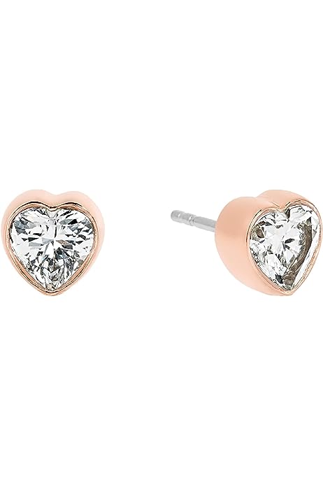 Rose Gold Modern Brilliance Post Stud Earrings