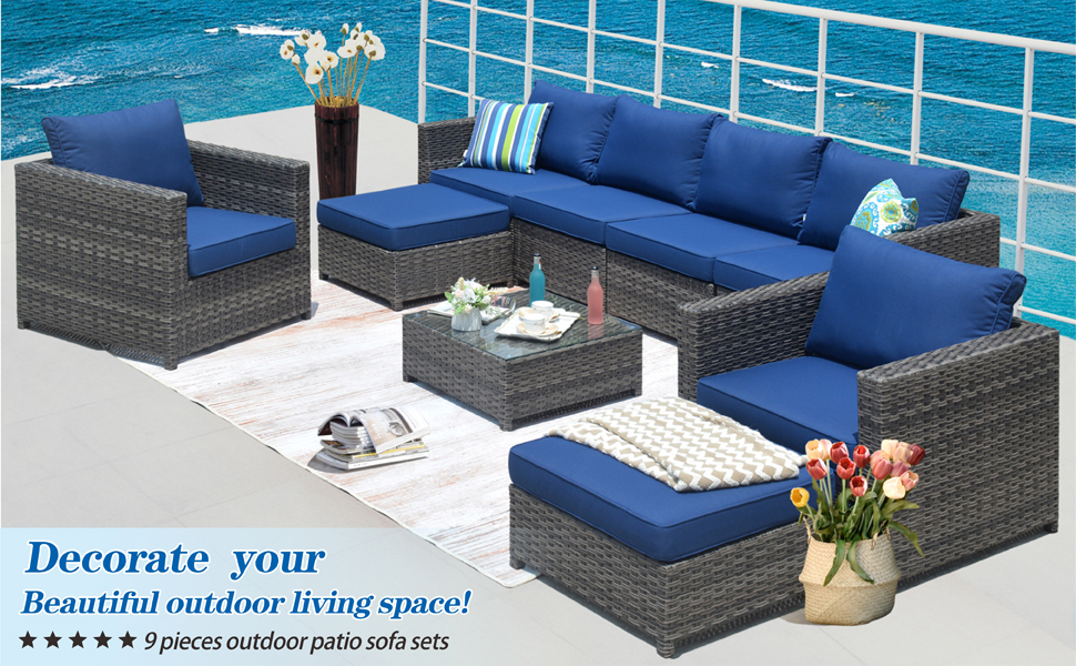 outdoor patio sofa sets