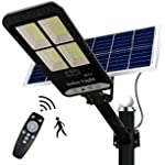 400W Solar Street Lights Flood Light Outdoor, Motion Sensor Dusk to Dawn Solar Street Lights with Remote Control IP67 Waterproof Security Light for Street,Parking Lot,Garden