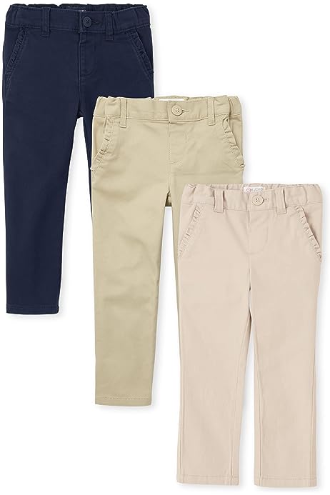 Baby Girls' and Toddler Skinny Chino Pants