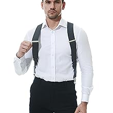 FRONT of side clip suspenders