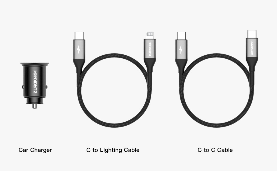 dual usb c car charger