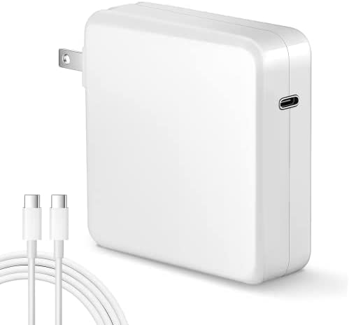 Mac Book Pro Charger-105 W USB C Power Adapter Compatible for Mac Book Pro 16, 15, 14, 13 Inch, 2021, 2020, 2019, 2018, New MacBook Air, with 7.2ft USB C to C Charging Cable