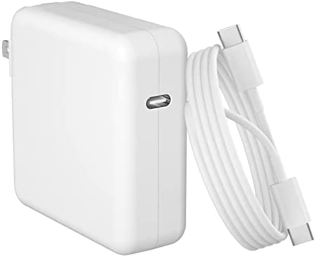 Mac Book Pro Charger - 96W USB C Fast Charger Power Adapter Compatible with New MacBook Air 13 Inch & MacBook Pro 16, 15, 14, 13 Inch 2021 2020 2019 2018, 6.6ft USB C to C Charge Cable