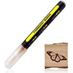 Wood Burning Marker Pen - Chemical Wood-Burning Pen for DIY Wood Painting, Replace Wood Burning Iron Tool, Easy use - Fine Tip Wood Burner Tool（Black）