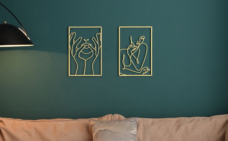 Gold wall art