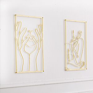 Metal wall hanging decor