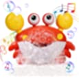 Deejoy Crab Bubble Bath Maker for The Bathtub,Blows Bubbles and Plays 12 Children’s Songs,Sing-Along Bath Bubble Machine Baby, Toddler Kids Bath Toys Makes Great Gifts for 3 Years Girl Boy