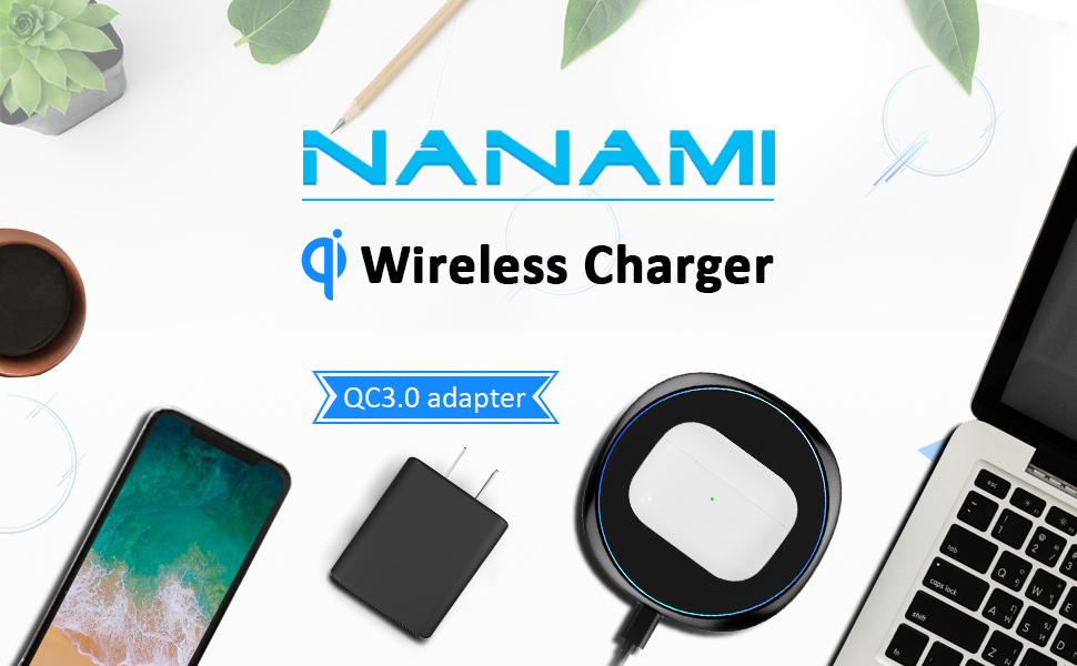 wireless charger with QC 3.0 adapter