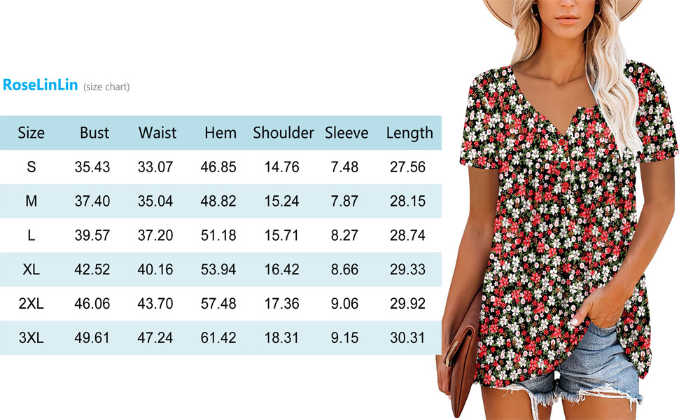 Women Short Sleeve Tunic Top