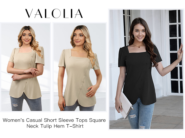 VALOLIA Tunic Tops For Women