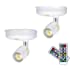 LEASTYLE Wireless Spot Lights Battery Operated Picture Lights Mini Accent Lights Indoor Dimmable LED Spotlight with Remote St