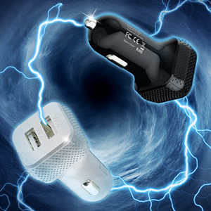 Zonlaky Dual port usb car charger - A+04