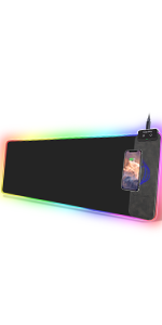 RGB Gaming Mouse Pad with Wireless Charger