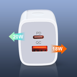 Dual Port PD & QC 3.0 Wall Charger