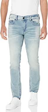 True Religion mens Rocco Nf Big Qt Jeans, Beacon Light Wash, 30W x 34L US