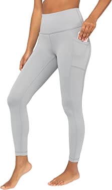 Yogalicious High Waist Ultra Soft 7/8 Ankle Length Leggings with Pockets for Women