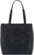 Marc Jacobs H051L01FA21 Black Signature Leather Logo Women's Tote Bag