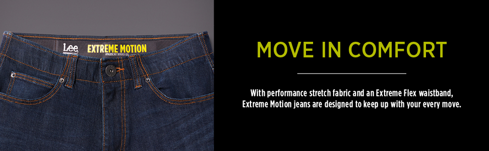 Lee Men''s Performance Series Extreme Motion Straight Fit Tapered Leg Jean