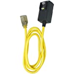 Woods 2879 Cord Ext Gfci 14/3Sjtw 6Ft YEL, 6-Feet, Yellow