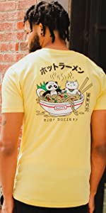 sugee ramen bowl banana yellow short sleeve