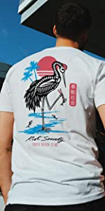 crane skeleton tokyo white short sleeve