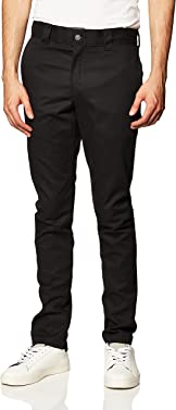 Dickies Men's Slim Skinny Fit Twill Work Pant