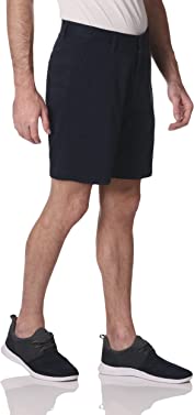 Nautica Men's Classic Fit Flat Front Stretch Solid Chino Deck Short