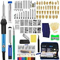 141PCS Wood Burning Kit Adjustable Temperature Wood Burning Tool Professional, Wood Burner with Soldering Iron Tips for Embos