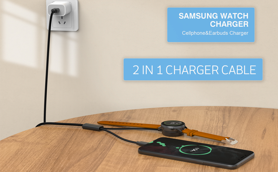 2 in 1 galaxy watch 4 charger