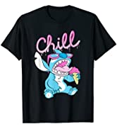 Disney Lilo and Stitch Neon Ice Cream Chill Drip T-Shirt