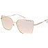 Michael Kors Woman Sunglasses Rose Gold Frame, Rose Gold Mirror Lenses, 57MM