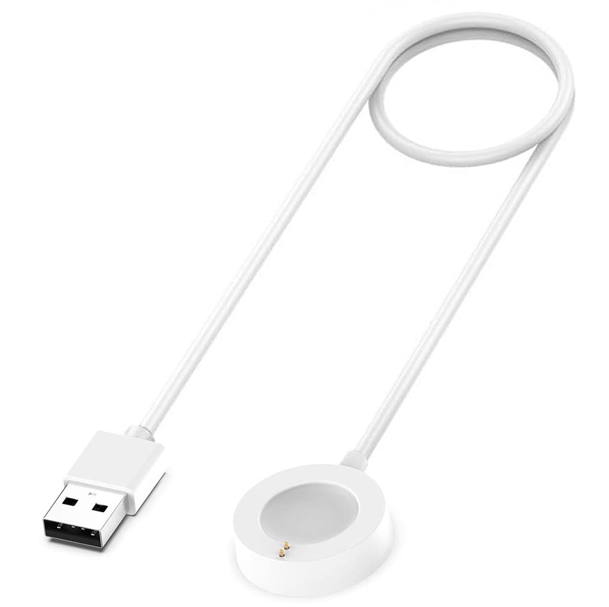 Charger for Fossil Gen 6 / Gen 5 / Gen 4 / Sport, for Michael Kors Gen 6 / Gen 5E / Gen 5 / Gen 4 Smartwatch Magnetic Charging Cable (1, White)