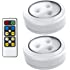 Brilliant Evolution LED Lights 2 Pack with Remote | Wireless LED Under Cabinet Lighting | Under Counter Lights for Kitchen | 