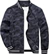 MAGCOMSEN Mens Bomber Jackets Lightweight Windbreaker Full Zip Spring Jackets Casual Stylish with Pockets