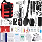 NAPASA Survival Kit 232 pcs Professional Survival Gear Emergency Tactical First Aid Kit Outdoor Trauma Bag for Men Women Adventure Camping Hiking Hunting