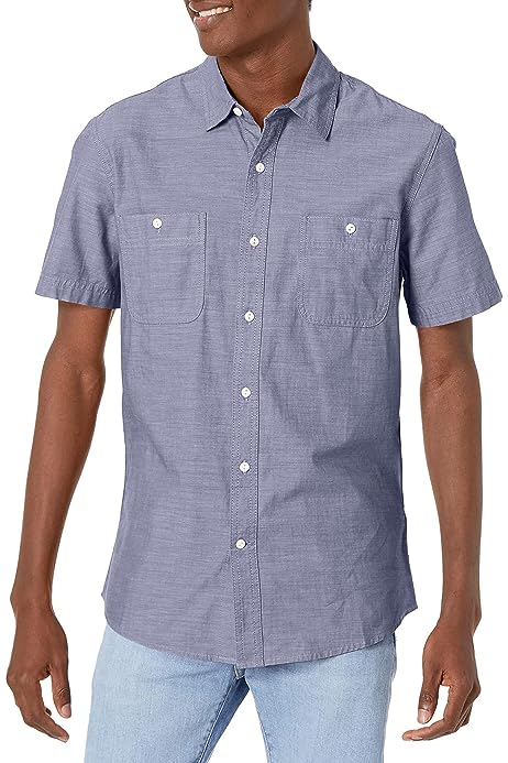 Men's Short-Sleeve Chambray Shirt