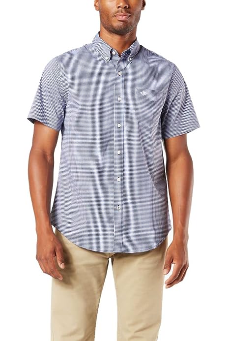 Men's Classic Fit Short Sleeve Signature Comfort Flex Shirt (Standard and Big & Tall)