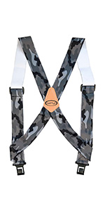 Side Clips Suspenders for Men Heavy Duty 