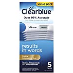 Clearblue Digital Pregnancy Test with Smart Countdown, 5 count