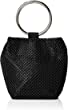 Jessica McClintock Womens Gwen Ball Mesh Ring Wristlet Pouch Clutch