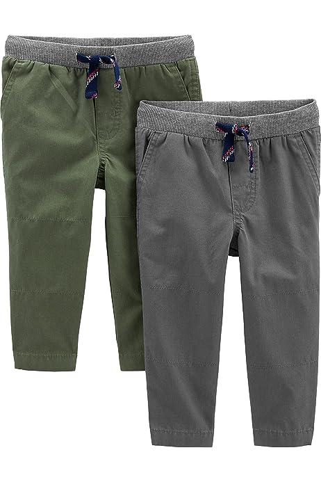 Boys and Toddlers' Pull-On Pant, Pack of 2