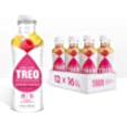 Treo Fruit &amp; Birch Water Drink, Raspberry Lemonade, USDA Organic, Non-GMO Project Verified, Vegan, Gluten-Free, 10 Calories &amp; 1g of Sugar Per Serving, Good Source of Vitamin C, 16 fl oz, Pack of 12