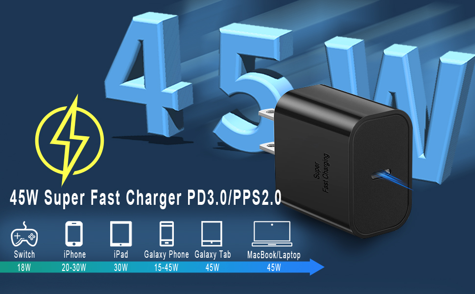 45 watt usb c charger samsung